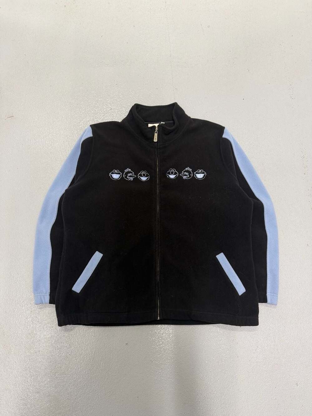 Sesame Street Embroidered Character Fleece Zip-Up Jacket